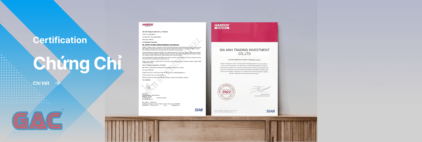 Chứng chỉ SSAB
